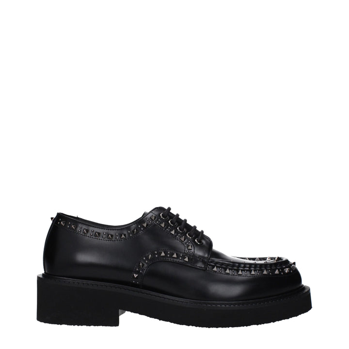 Zapatos Oxford y Derby Valentino Garavani de cuero negro