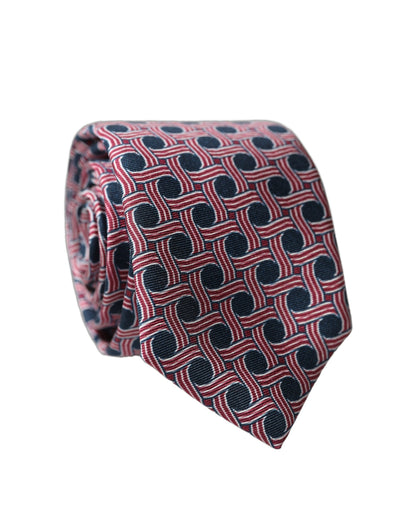 Corbata de hombre Dolce & Gabbana de seda con estampado multicolor anudada ajustable