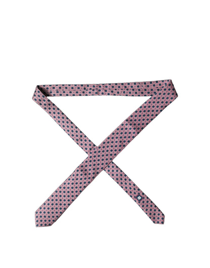 Corbata de hombre Dolce & Gabbana de seda con estampado multicolor anudada ajustable