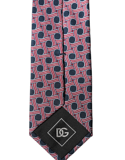 Corbata de hombre Dolce & Gabbana de seda con estampado multicolor anudada ajustable