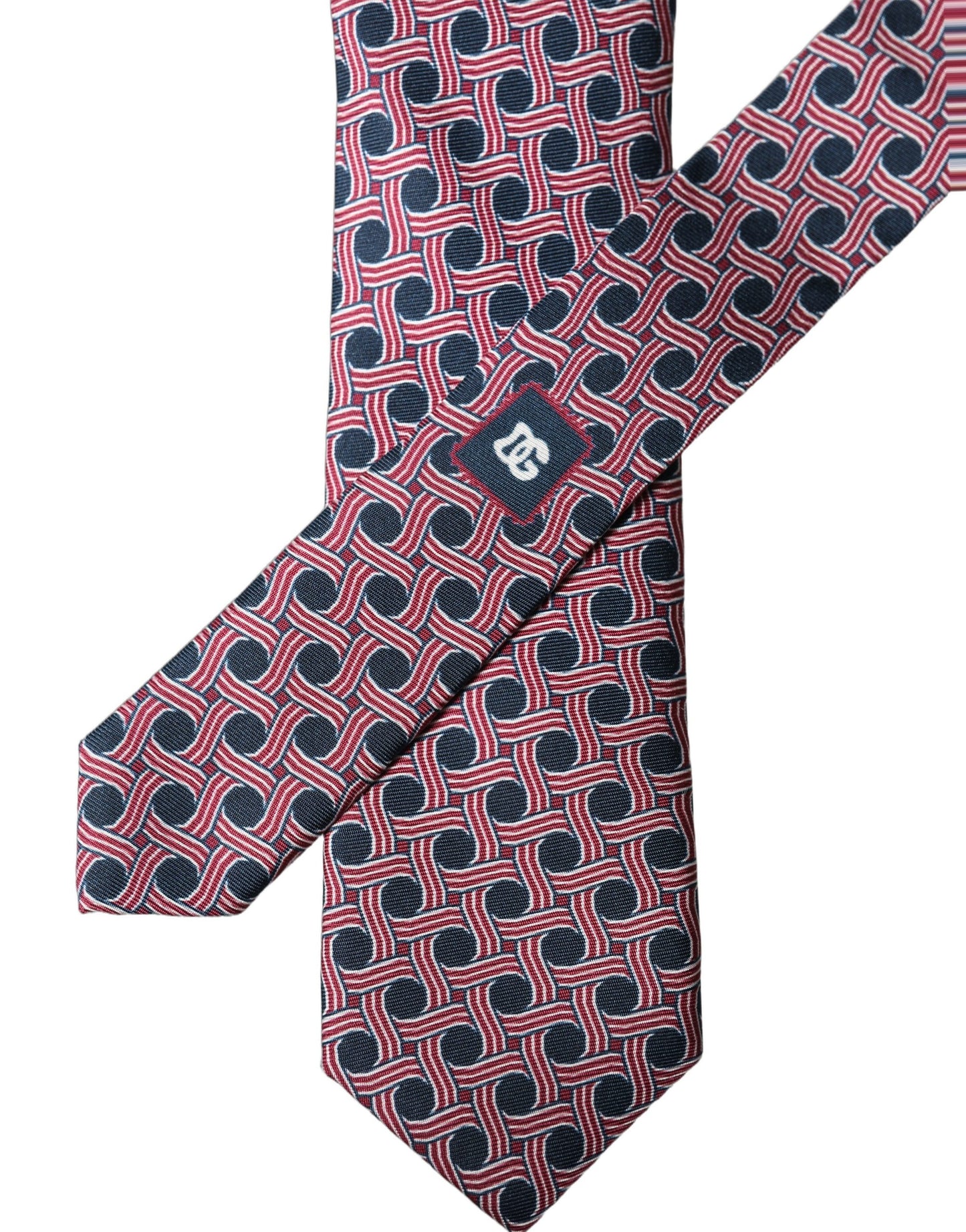 Corbata de hombre Dolce & Gabbana de seda con estampado multicolor anudada ajustable