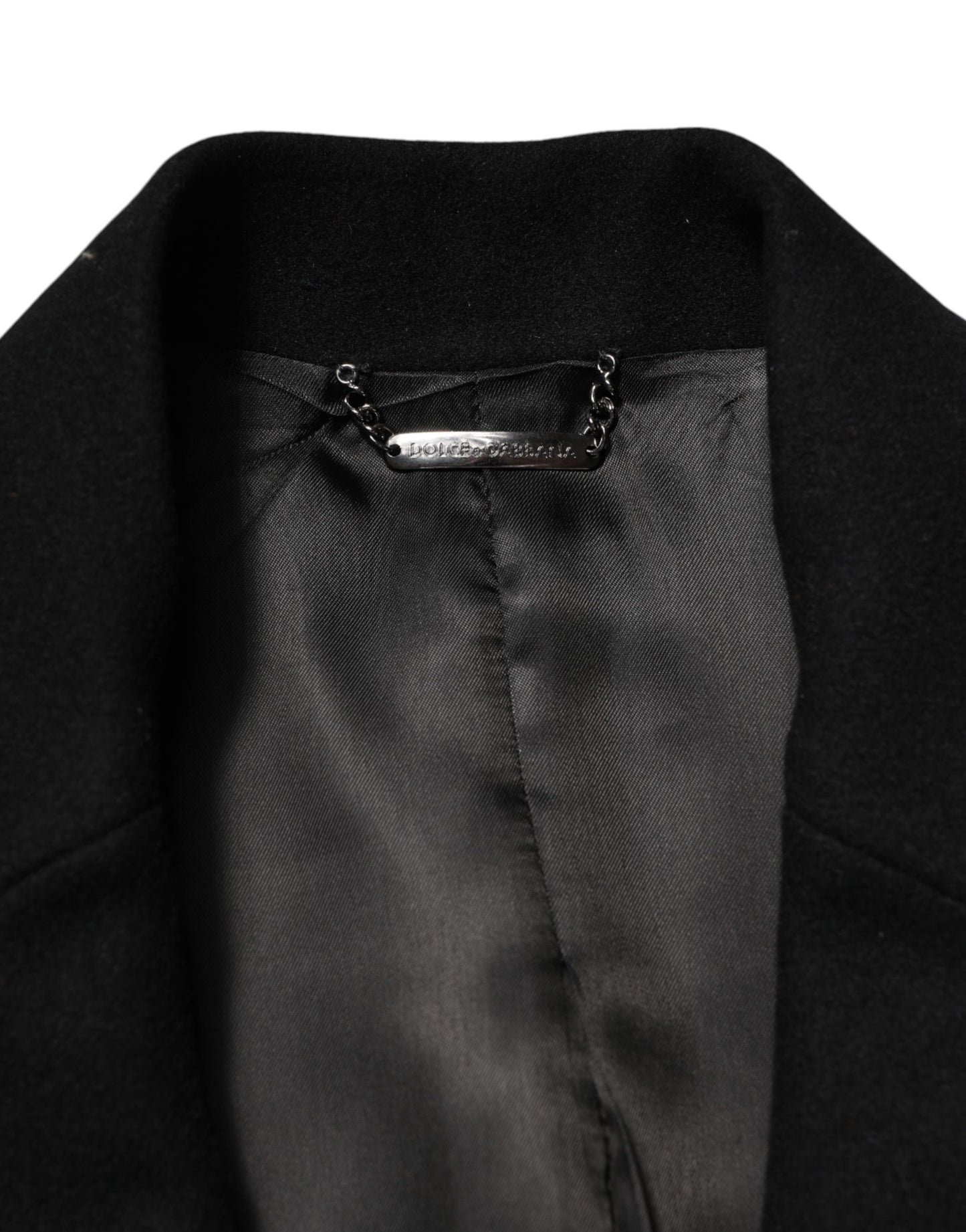 Veste droite Dolce & Gabbana noire à écusson héraldique