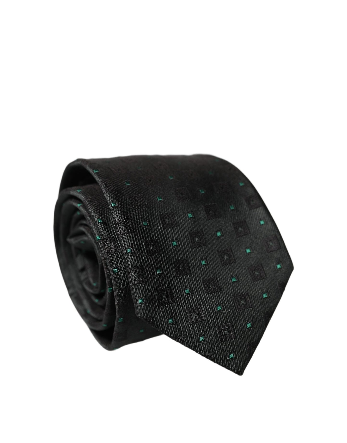 Cravate pour homme en soie noire géométrique réglable Dolce & Gabbana