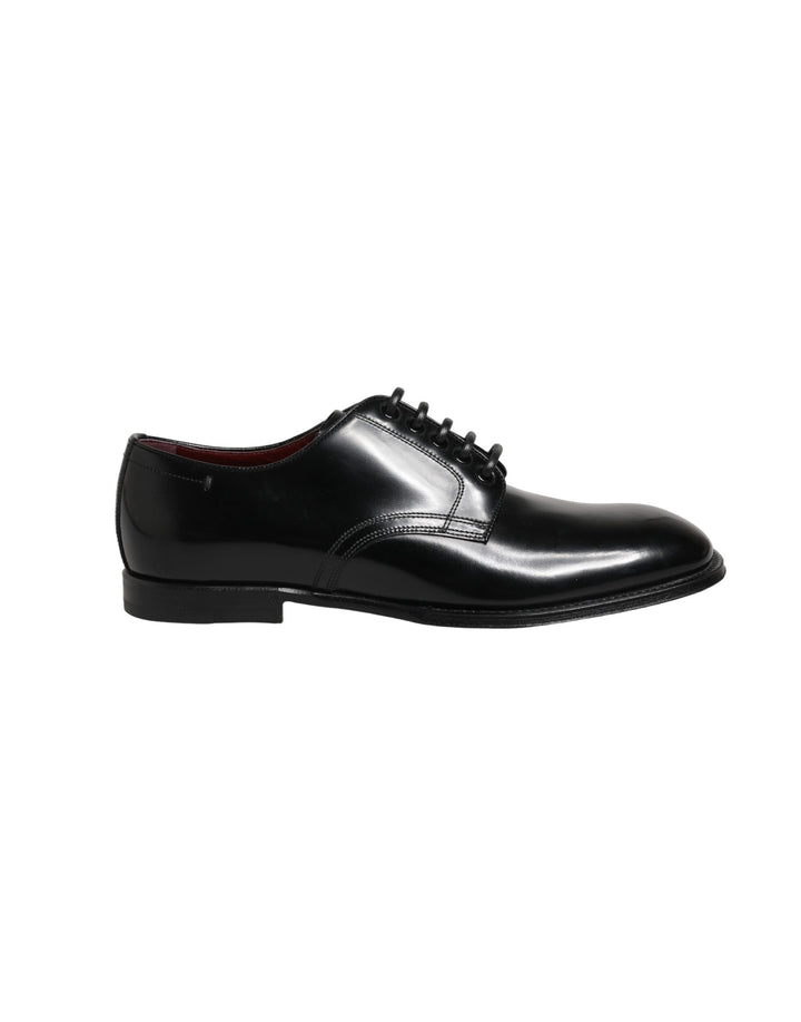 Zapatos de vestir tipo derby para hombre de piel de becerro negra Dolce & Gabbana