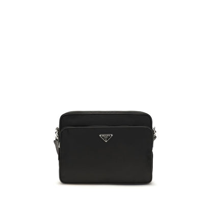 Bolso de hombro Prada de poliamida reciclada negra