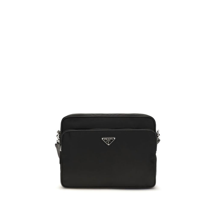 Bolso de hombro Prada de poliamida reciclada negra