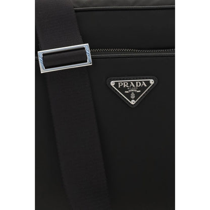 Bolso de hombro Prada de poliamida reciclada negra