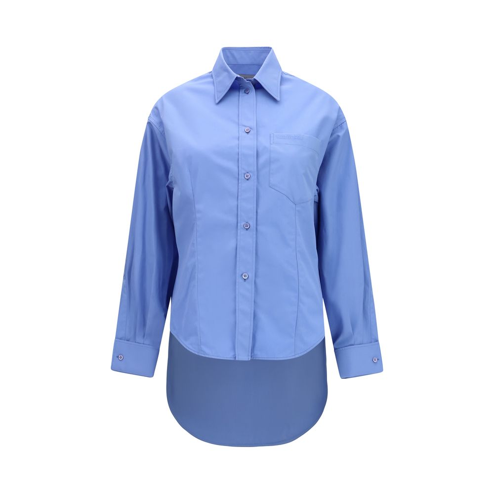 Chemise Balenciaga en coton bleu