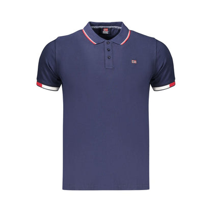 Norway 1963 Blue Cotton Men's Polo Shirt