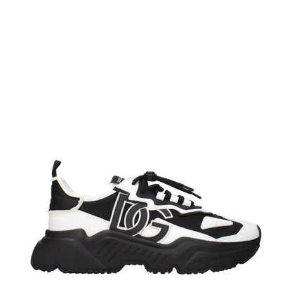 Zapatillas deportivas gruesas Dolce & Gabbana de cuero blanco