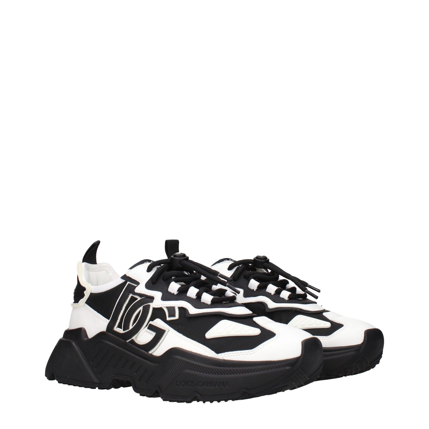 Zapatillas deportivas gruesas Dolce & Gabbana de cuero blanco