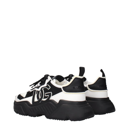Zapatillas deportivas gruesas Dolce & Gabbana de cuero blanco