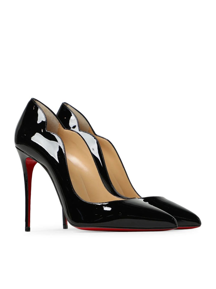 Escarpins Christian Louboutin Hot Chick en Cuir Verni Noir 100