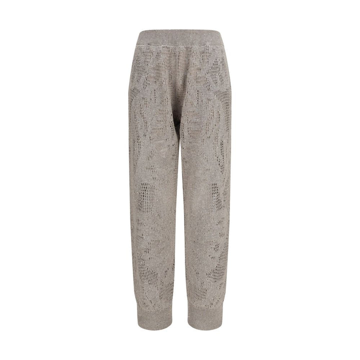 Brunello Cucinelli Beige Linen Casual Pants