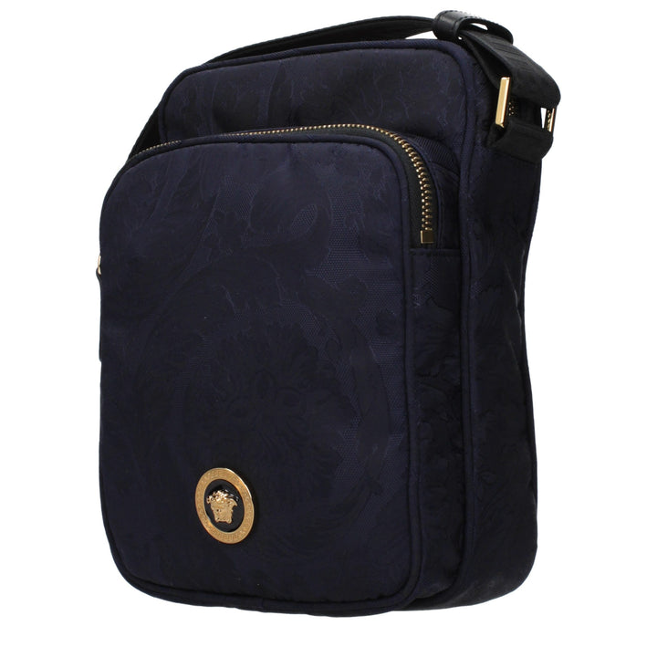 Bolso bandolera de tela azul de Versace