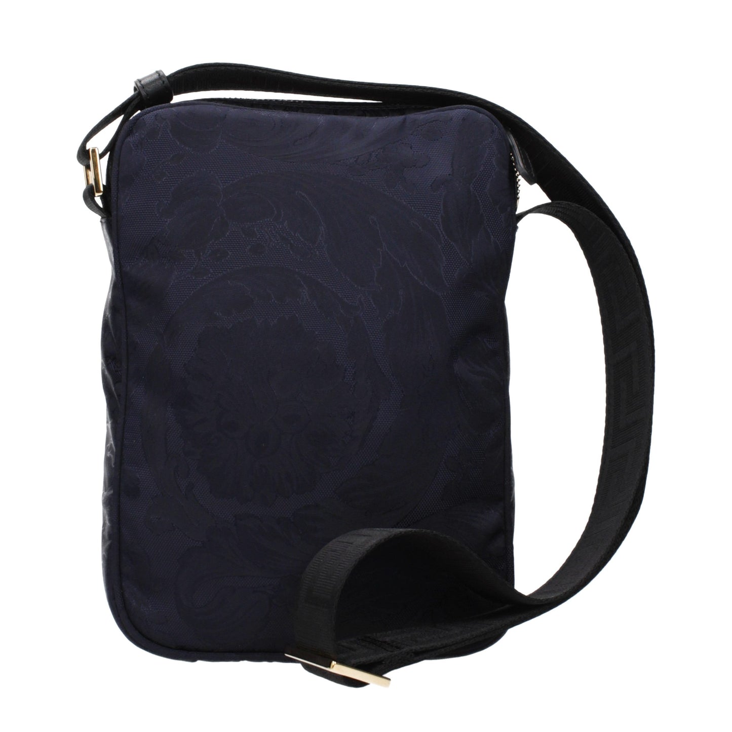 Bolso bandolera de tela azul de Versace