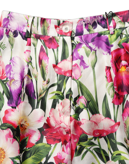 Pantalones pitillo con estampado floral multicolor de Dolce & Gabbana