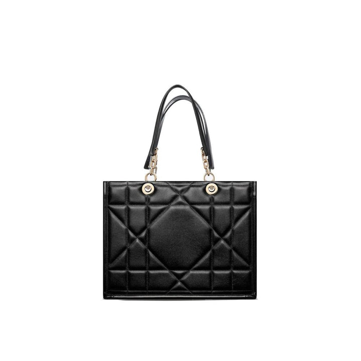 Dior Black Leather Tote Bag