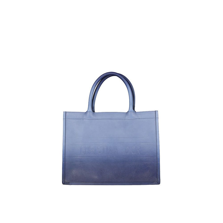 Dior Blue Calfskin Tote Bag