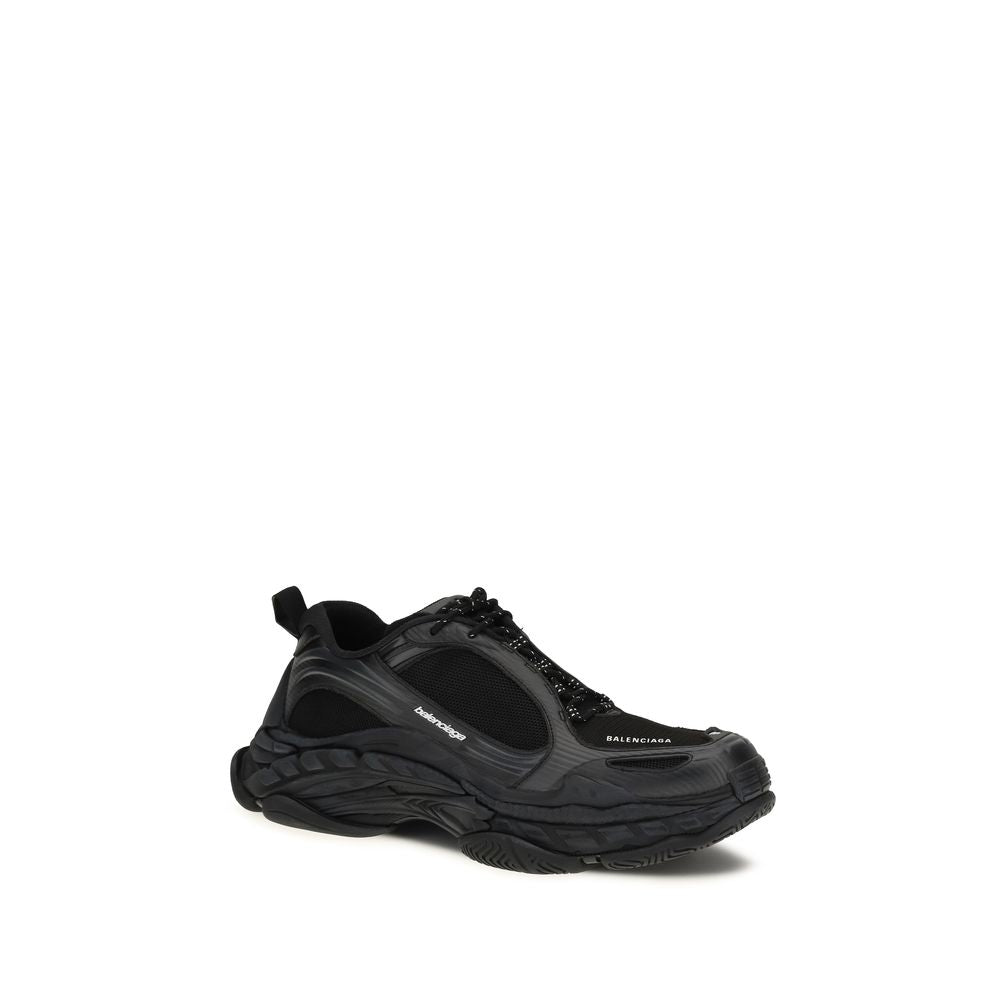 Baskets de sport Balenciaga en polyester noir