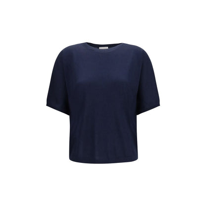 Pull sans manches en cachemire bleu Brunello Cucinelli