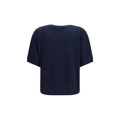 Pull sans manches en cachemire bleu Brunello Cucinelli