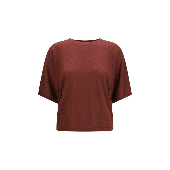 Sweat-shirt en cachemire bordeaux Brunello Cucinelli