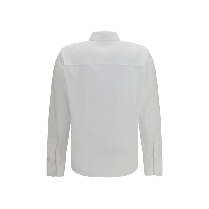 Camisa de vestir blanca de algodón Brunello Cucinelli
