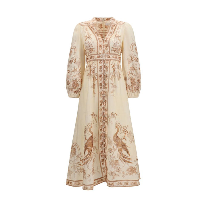 Zimmermann Beige Linen Casual Dress