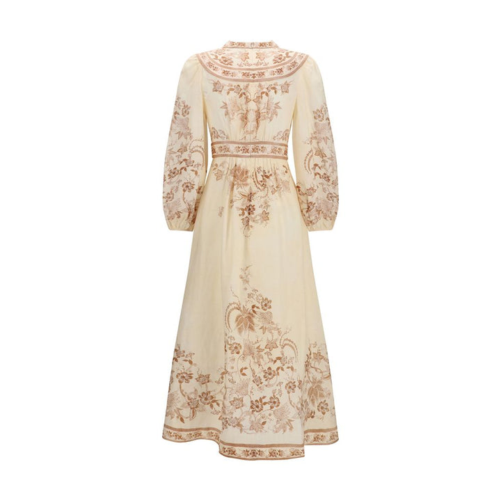 Zimmermann Beige Linen Casual Dress