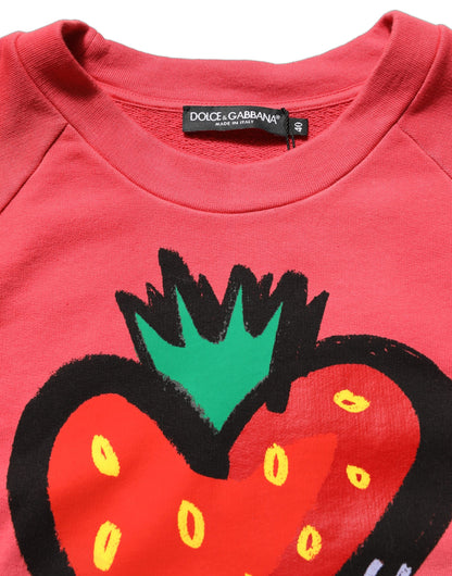 Sudadera con estampado de fresas multicolor Dolce & Gabbana