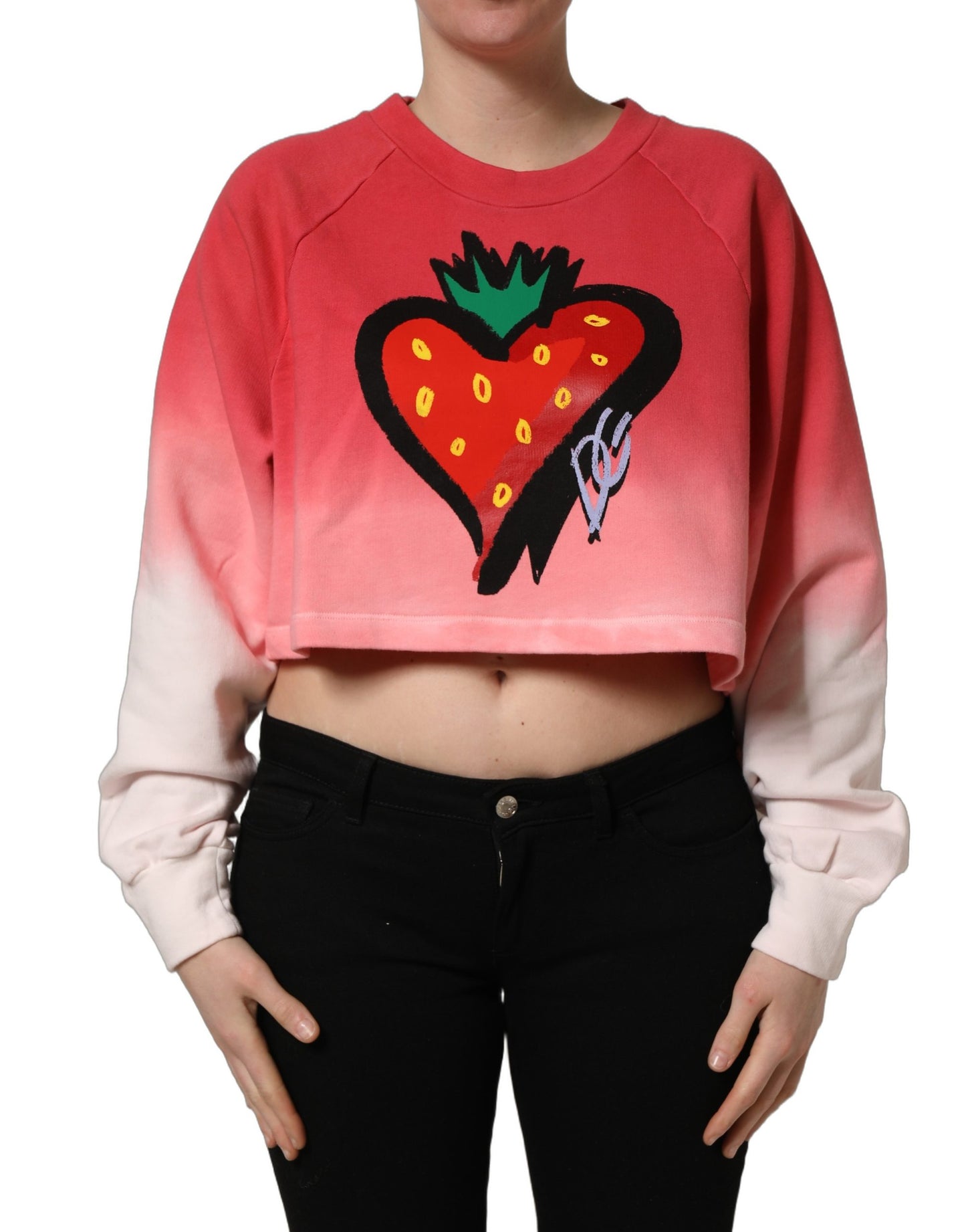 Sudadera con estampado de fresas multicolor Dolce & Gabbana