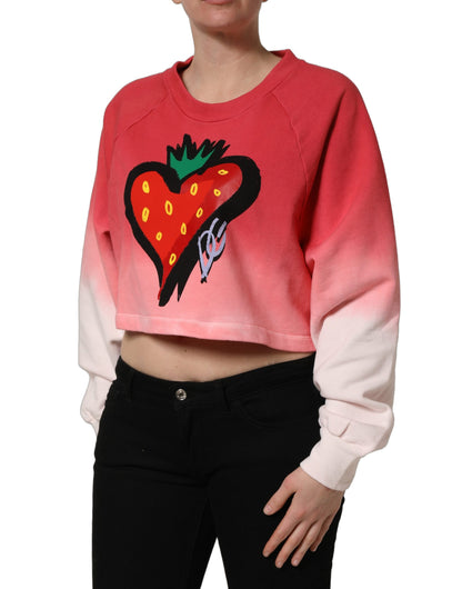 Sudadera con estampado de fresas multicolor Dolce & Gabbana