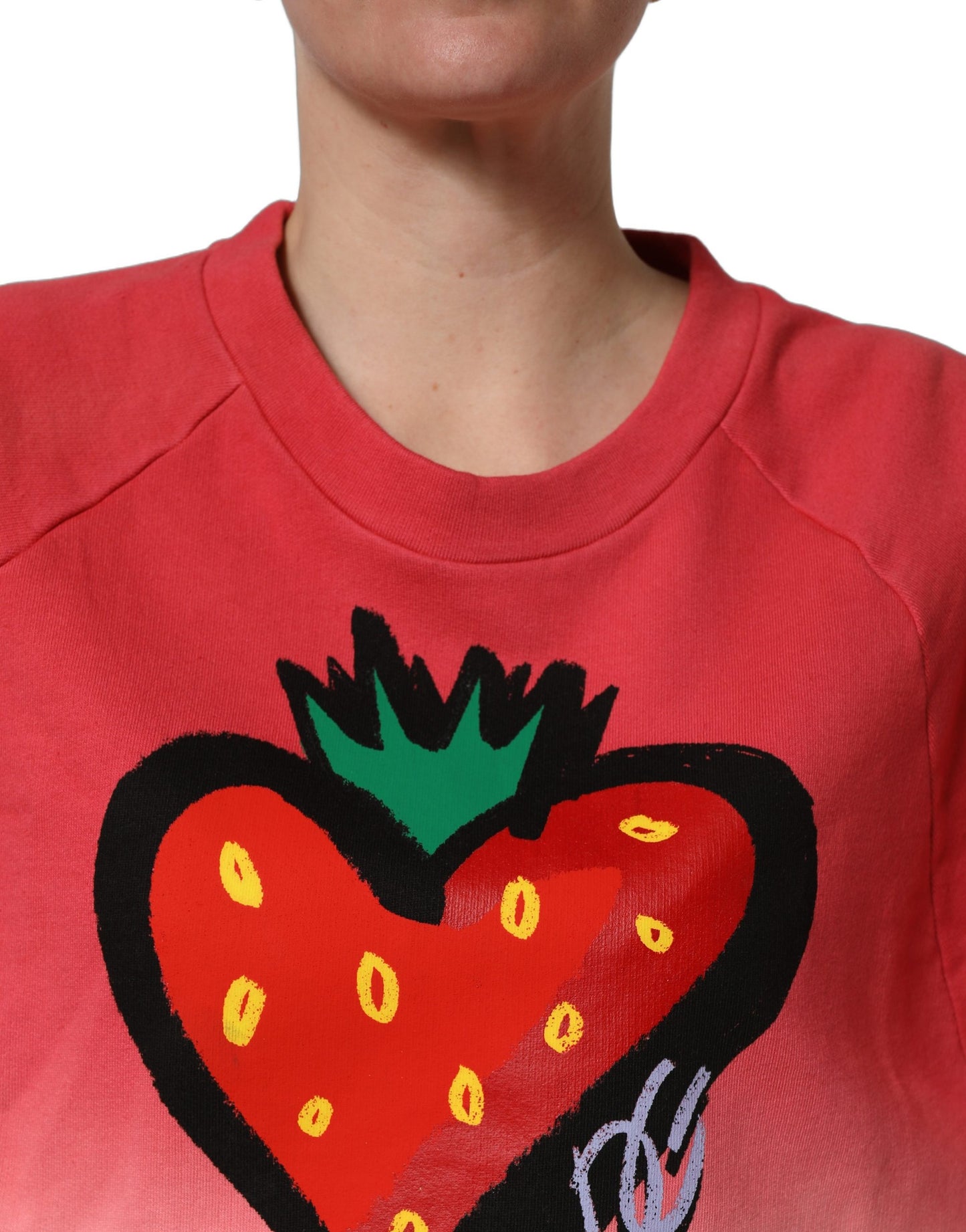Sudadera con estampado de fresas multicolor Dolce & Gabbana