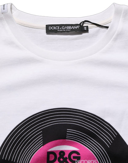 Camiseta de algodón blanca con estampado "D&G WE LOVE JAPAN" de Dolce & Gabbana