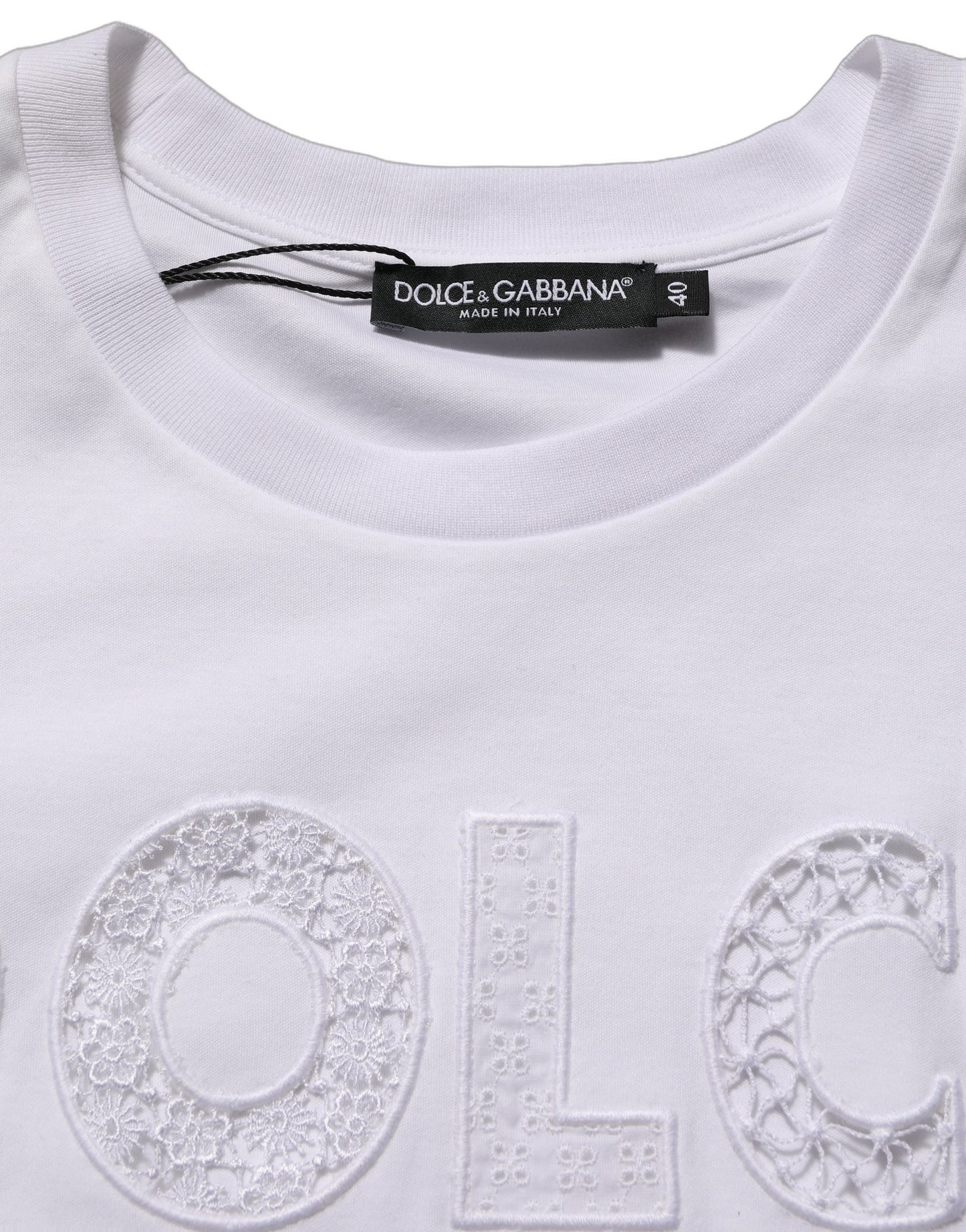 Dolce & Gabbana Camiseta sin mangas con cuello redondo y logo blanco
