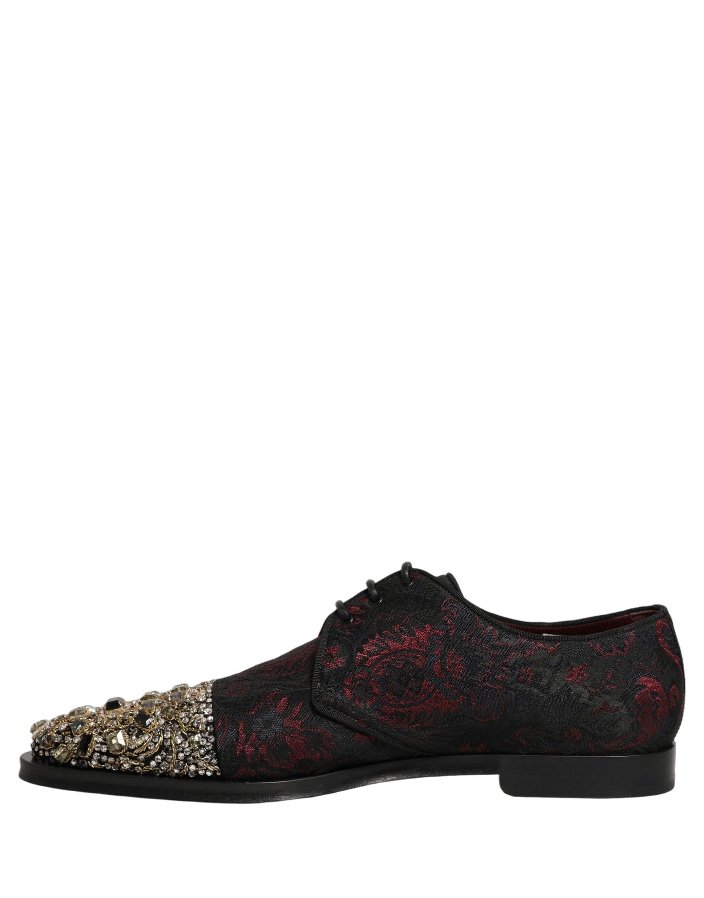 Chaussures Richelieu de ville Dolce & Gabbana noires et rouges ornées
