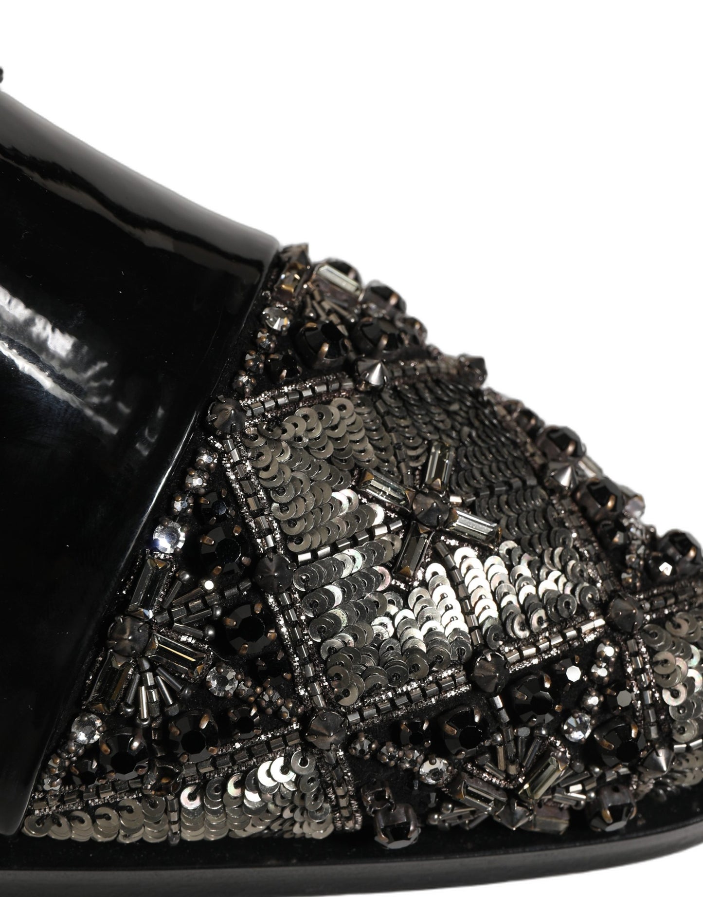 Chaussures Richelieu de cérémonie pour homme Dolce & Gabbana noires ornées