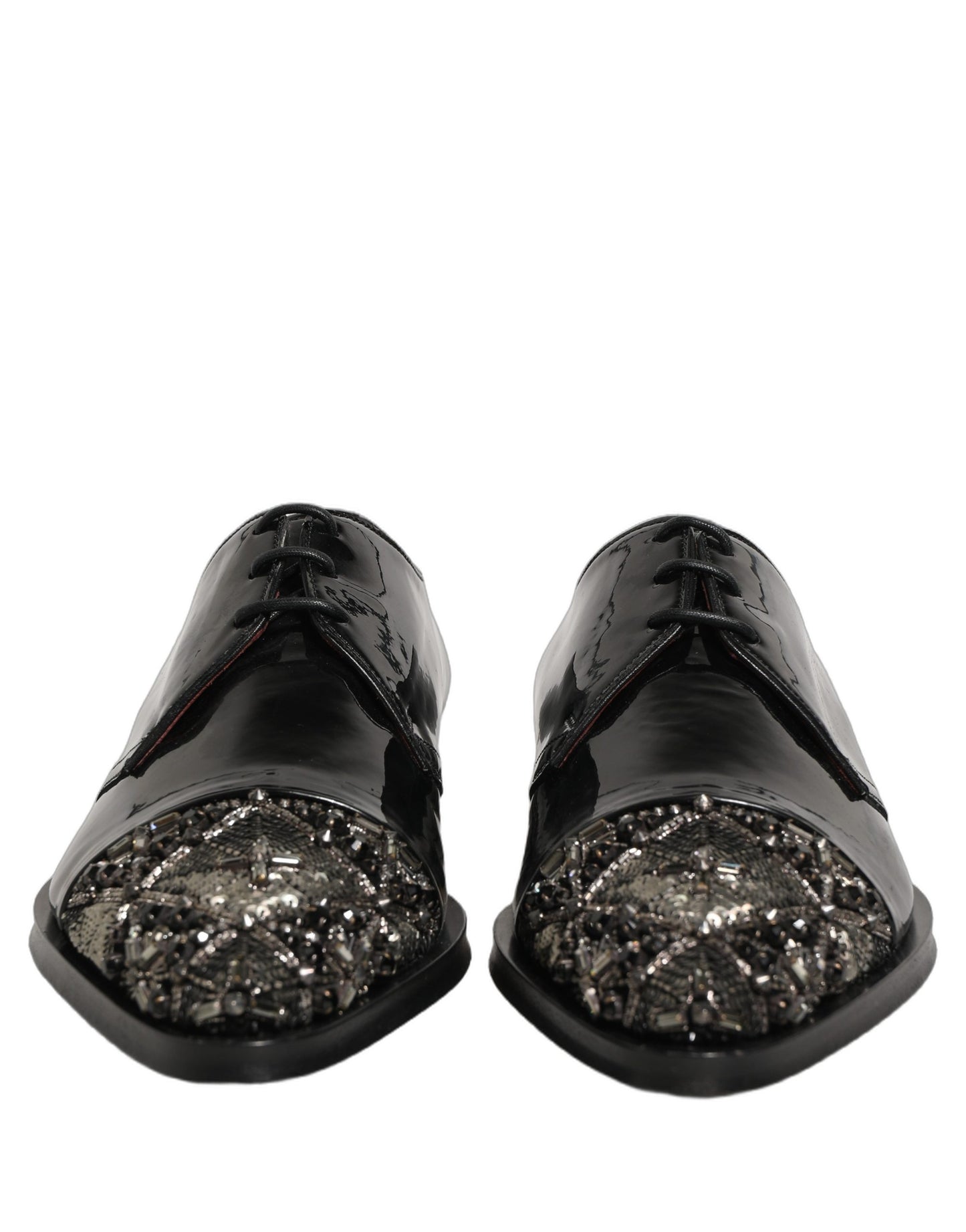 Chaussures Richelieu de cérémonie pour homme Dolce & Gabbana noires ornées