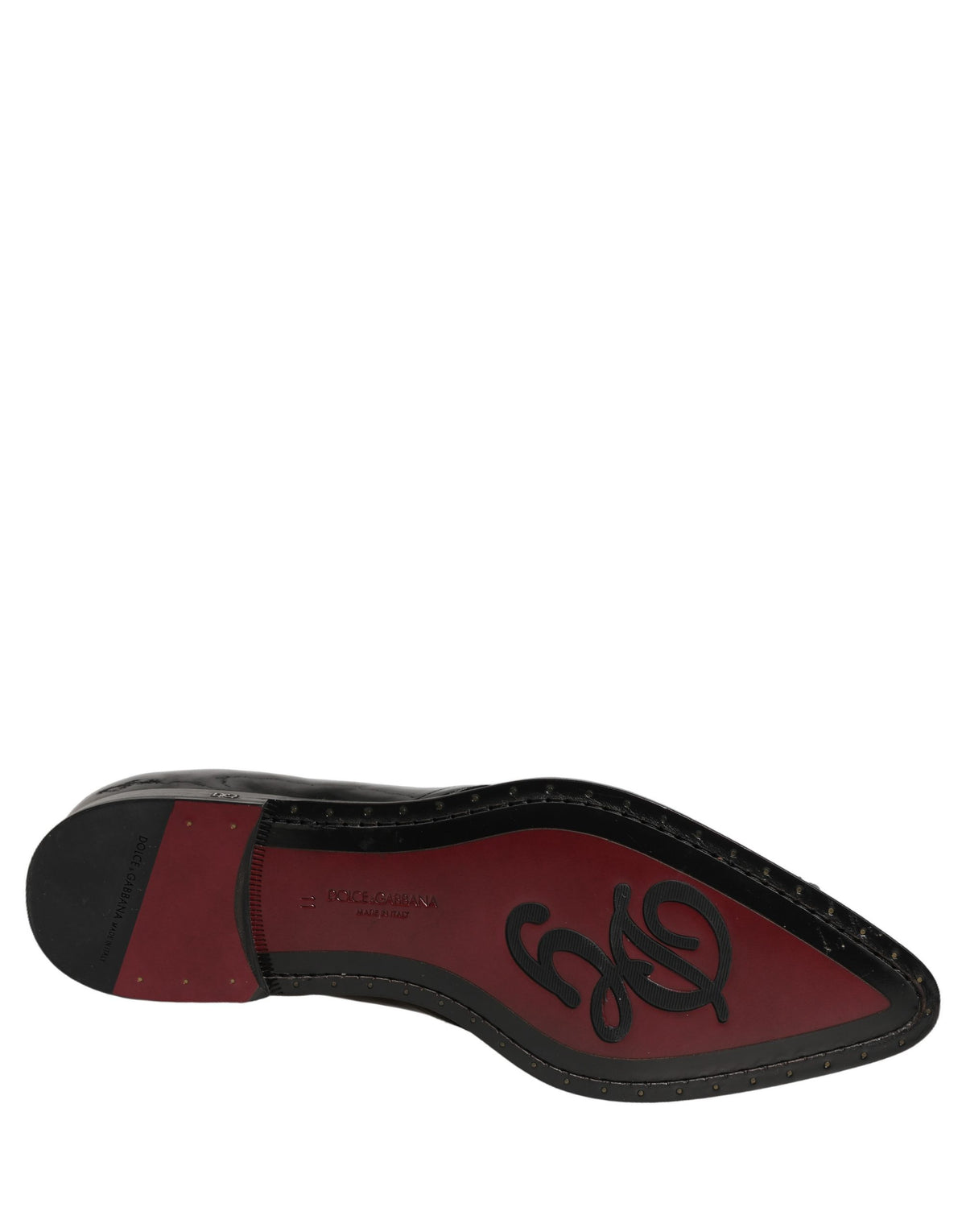 Zapatos de vestir tipo derby negros adornados Dolce & Gabbana