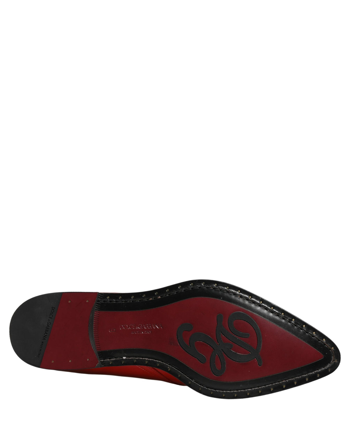 Zapatos de Vestir Formales Derby Embellished Rojos para Hombre Dolce & Gabbana