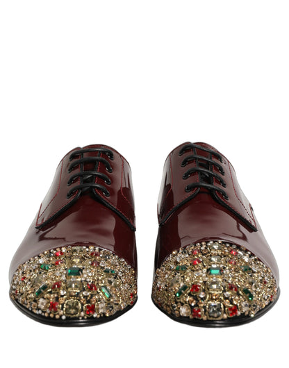 Chaussures habillées de ville Dolce & Gabbana marron ornées