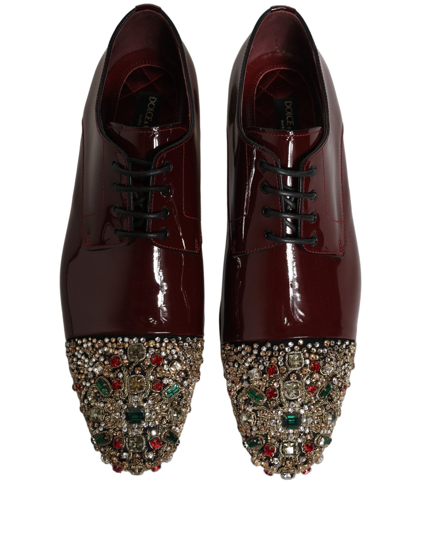 Chaussures habillées de ville Dolce & Gabbana marron ornées