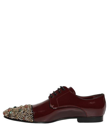 Chaussures habillées de ville Dolce & Gabbana marron ornées