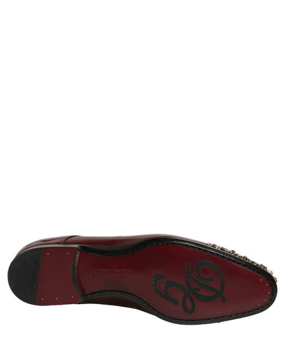 Chaussures habillées de ville Dolce & Gabbana marron ornées