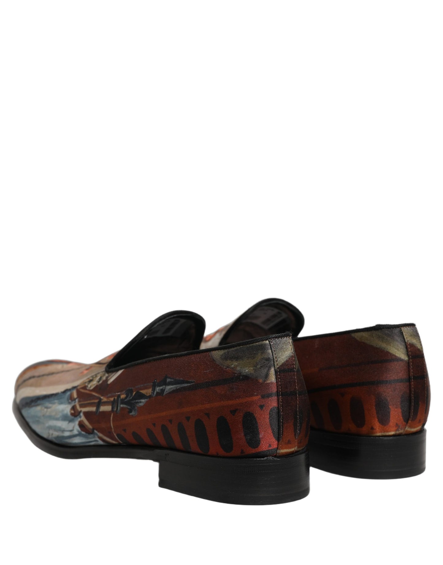 Zapatos mocasines sin cordones Dolce & Gabbana con estampado de león multicolor