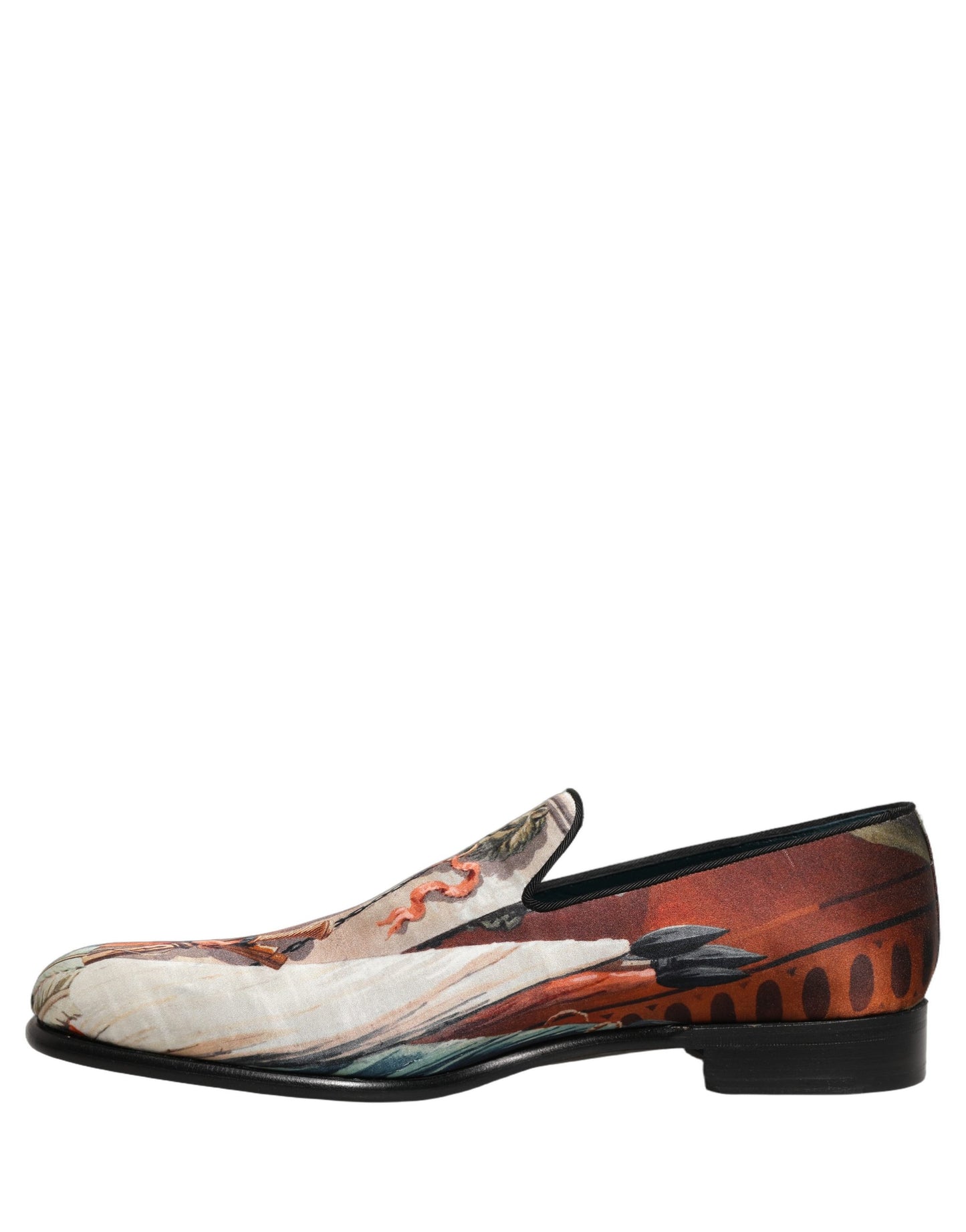 Zapatos mocasines sin cordones Dolce & Gabbana con estampado de león multicolor