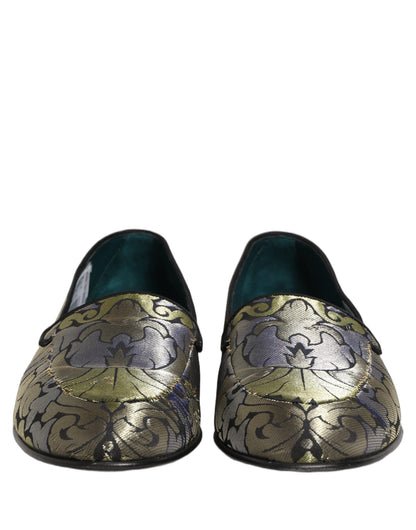 Chaussures Homme Mocassins Jacquard Floral Multicolore Dolce & Gabbana