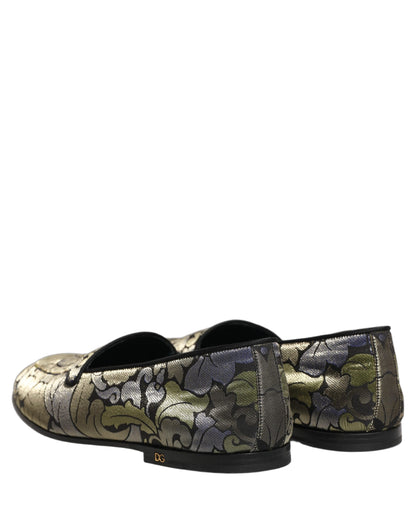 Chaussures Homme Mocassins Jacquard Floral Multicolore Dolce & Gabbana