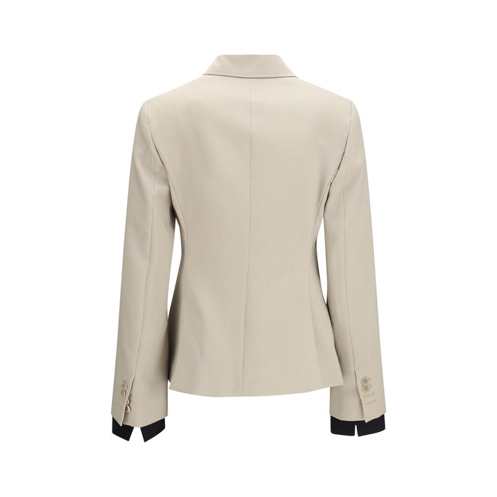 Max Mara Beige Wool Oves Aries Blazer